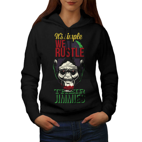 Joker Gorilla Ape Womens Hoodie
