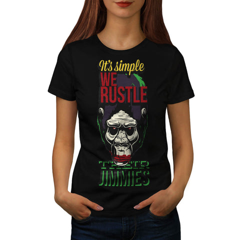 Joker Gorilla Ape Womens T-Shirt