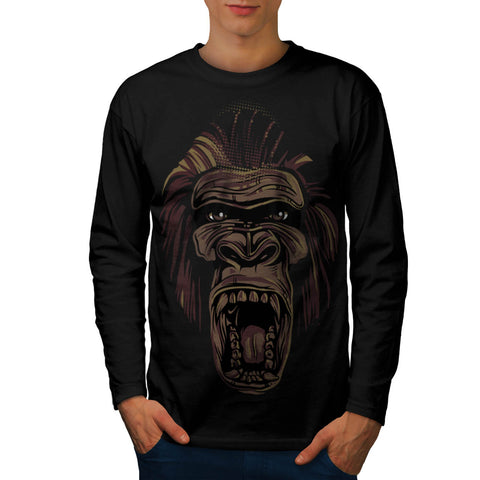 Amazing Monkey Face Mens Long Sleeve T-Shirt