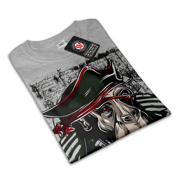Monkey Pirate Fight Mens T-Shirt