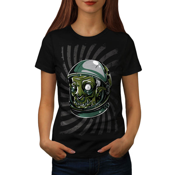 Monster Space Helmet Womens T-Shirt