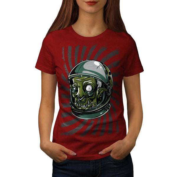 Monster Space Helmet Womens T-Shirt