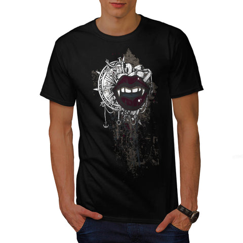 Mouth Steer Wheel Mens T-Shirt