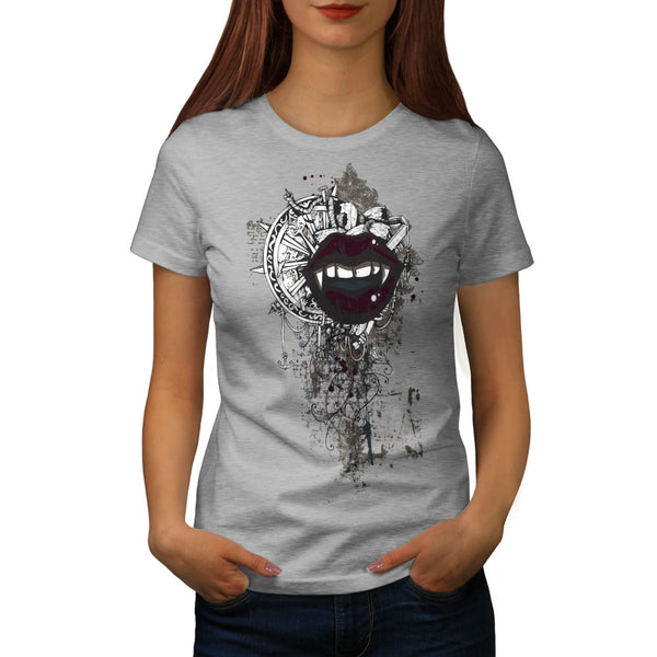 Mouth Steer Wheel Womens T-Shirt