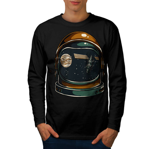 Astronaut Helmet USA Mens Long Sleeve T-Shirt