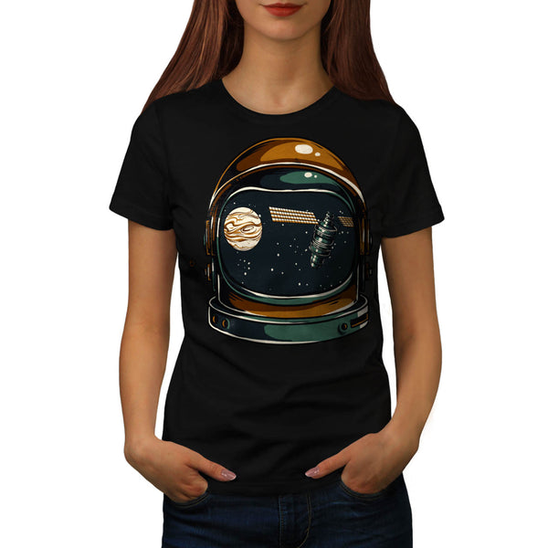 Astronaut Helmet USA Womens T-Shirt