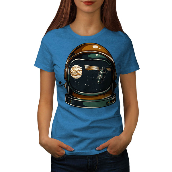 Astronaut Helmet USA Womens T-Shirt
