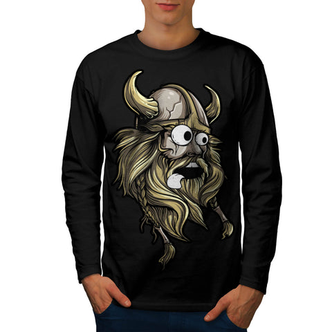 Amazing Viking Head Mens Long Sleeve T-Shirt