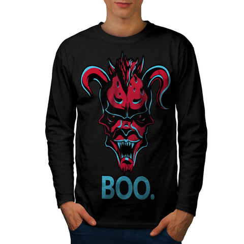 Devil Lair Scary Boo Mens Long Sleeve T-Shirt