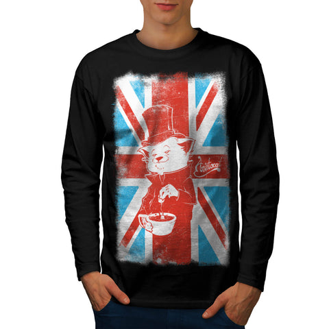 UK Cat Pet Aristocat Mens Long Sleeve T-Shirt