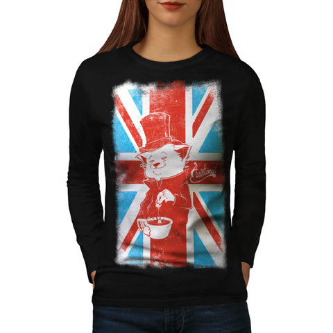 UK Cat Pet Aristocat Womens Long Sleeve T-Shirt