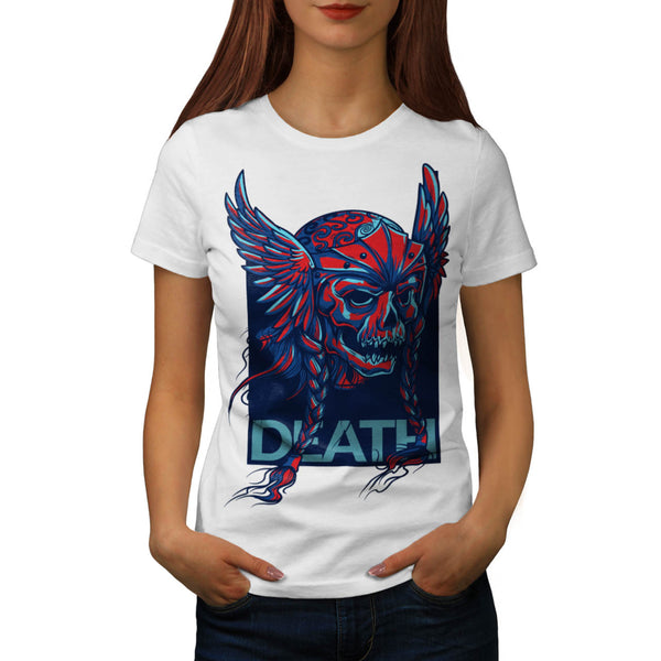 Death Skull Viking Womens T-Shirt