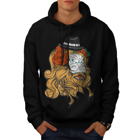 Gangster Viking Face Mens Hoodie
