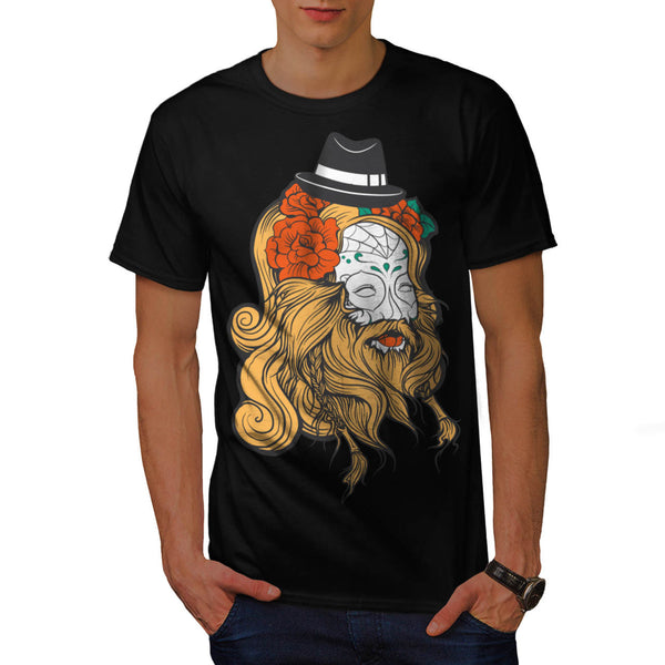 Gangster Viking Face Mens T-Shirt
