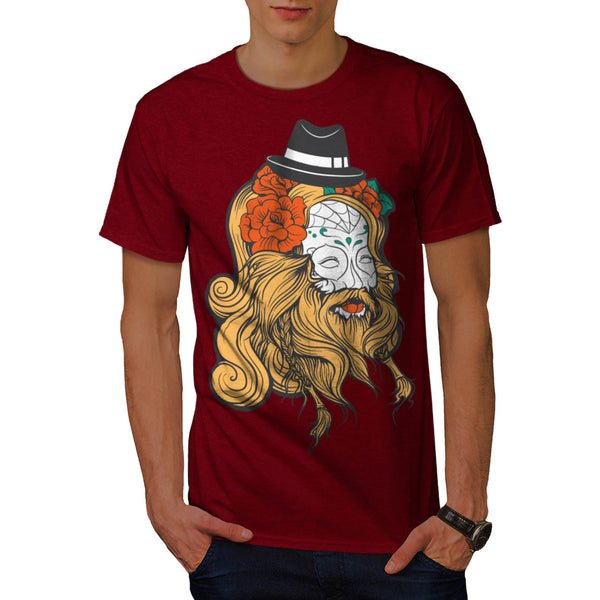 Gangster Viking Face Mens T-Shirt