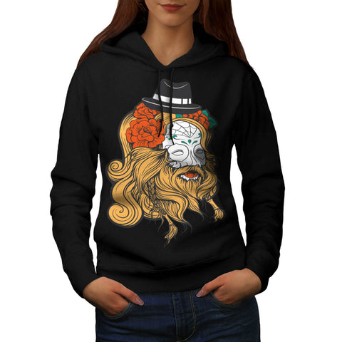 Gangster Viking Face Womens Hoodie
