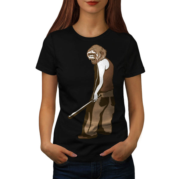 Monkey Bad Business Womens T-Shirt