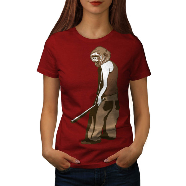 Monkey Bad Business Womens T-Shirt