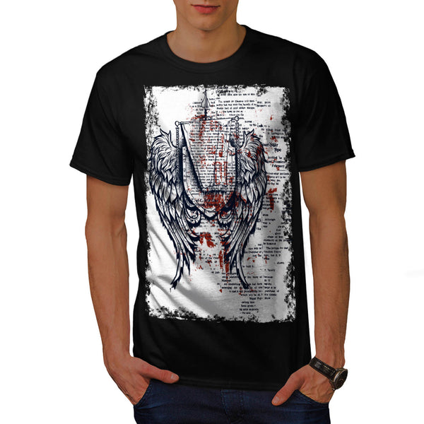 Medieval Angel Wings Mens T-Shirt