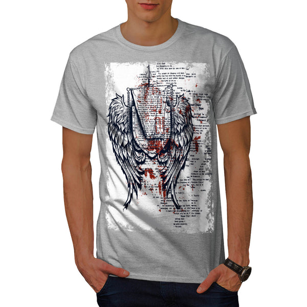 Medieval Angel Wings Mens T-Shirt