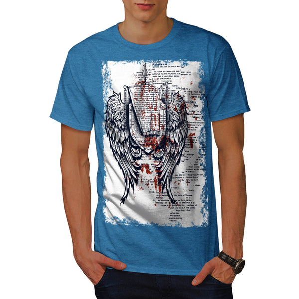 Medieval Angel Wings Mens T-Shirt