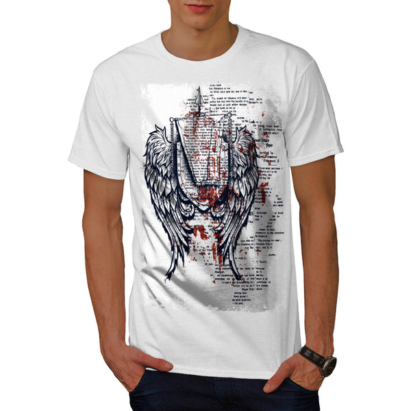 Medieval Angel Wings Mens T-Shirt