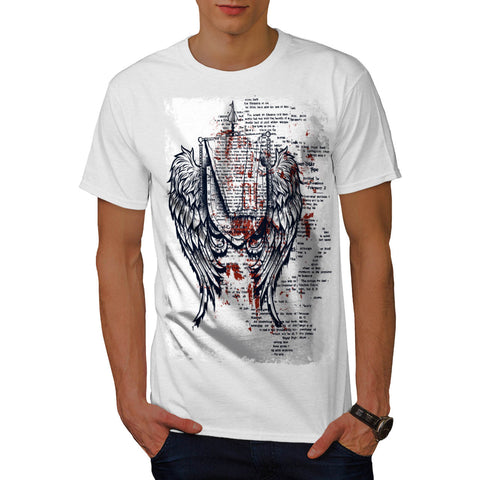 Medieval Angel Wings Mens T-Shirt