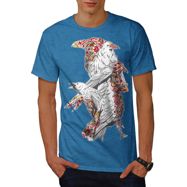 Crazy Crow Bird Life Mens T-Shirt