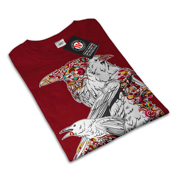 Crazy Crow Bird Life Mens T-Shirt