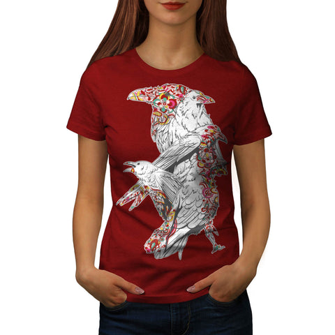 Crazy Crow Bird Life Womens T-Shirt
