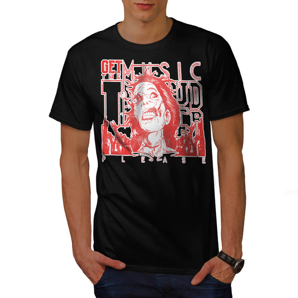 Music DJ Zombie Rave Mens T-Shirt