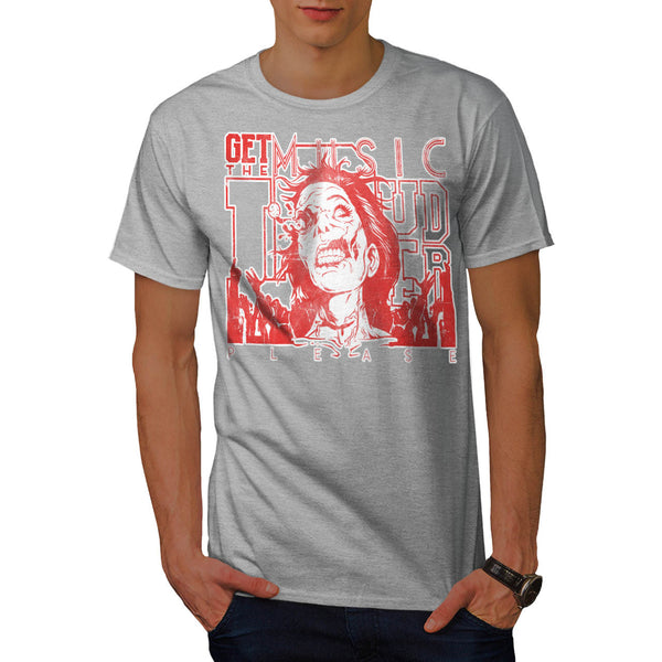 Music DJ Zombie Rave Mens T-Shirt