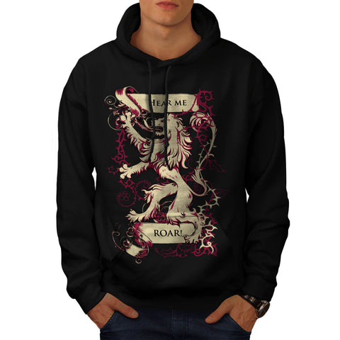 Hear Me Roar Lion Mens Hoodie