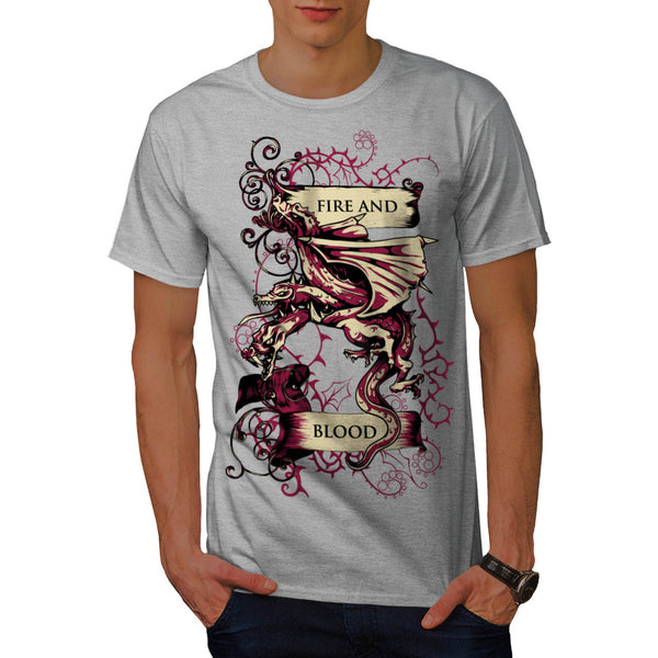 Fire & Blood Dragon Mens T-Shirt