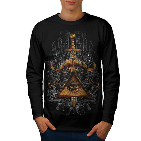 Illuminati Society Mens Long Sleeve T-Shirt