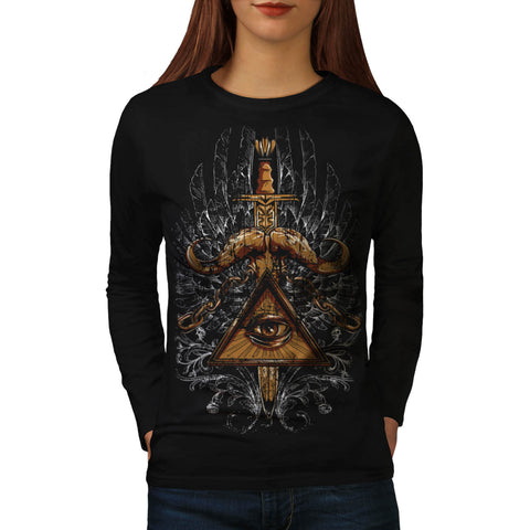 Illuminati Society Womens Long Sleeve T-Shirt