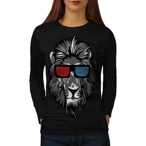 King Of Jungle Lion Womens Long Sleeve T-Shirt