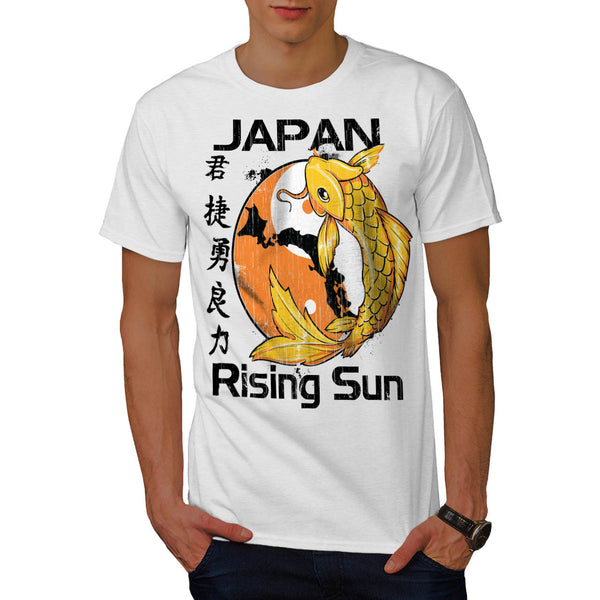 Rising Sun Japan Koi Mens T-Shirt