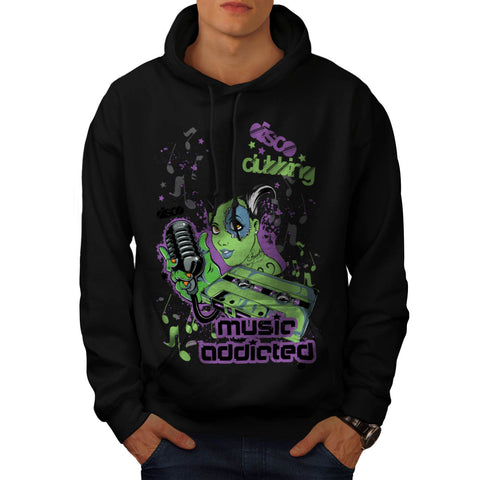 Music Addicted Ghost Mens Hoodie