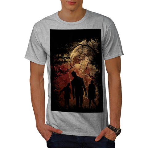 Moon Light Zombie Mens T-Shirt