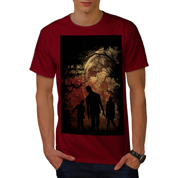 Moon Light Zombie Mens T-Shirt