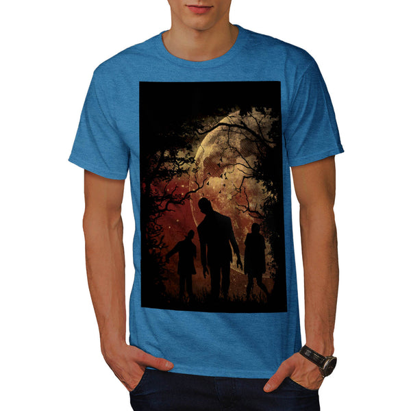 Moon Light Zombie Mens T-Shirt