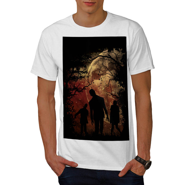 Moon Light Zombie Mens T-Shirt