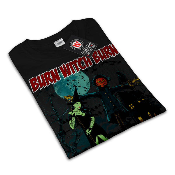 Demonic Witch Burn Womens T-Shirt