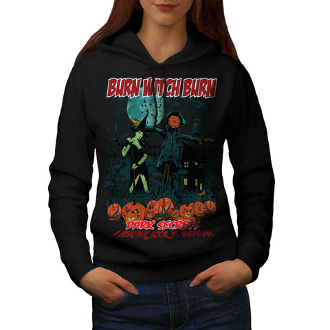 Demonic Witch Burn Womens Hoodie