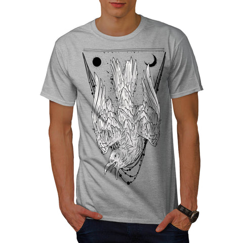 Crazy Crow Bird Life Mens T-Shirt