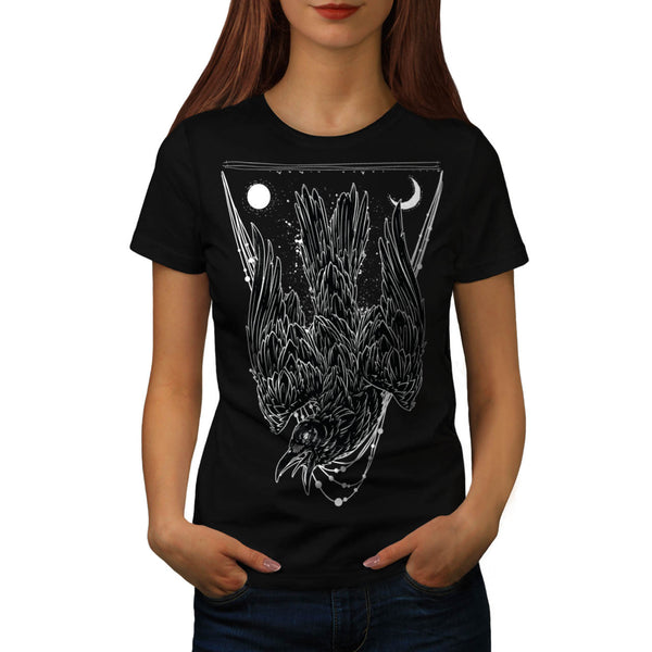 Crazy Crow Bird Life Womens T-Shirt
