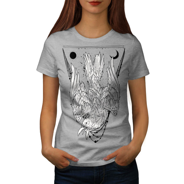 Crazy Crow Bird Life Womens T-Shirt