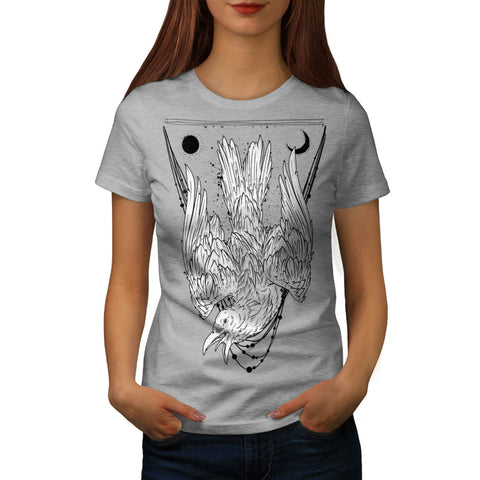 Crazy Crow Bird Life Womens T-Shirt