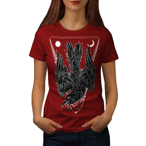 Crazy Crow Bird Life Womens T-Shirt